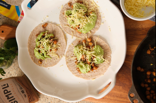 The Only Taco You Need: Spiced Chickpeas + Goddess Sauce