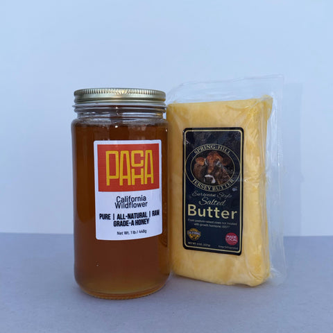 Local Wildflower Honey & Spring Hill Butter Duo