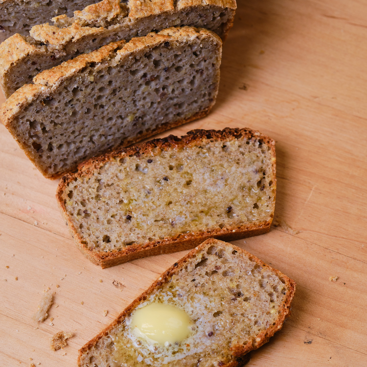 Multigrain Buckwheat Sourdough Bread Loaf