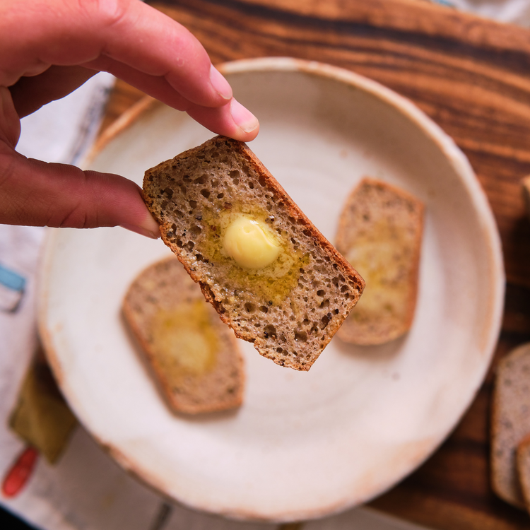 Multigrain Buckwheat Sourdough Bread Loaf