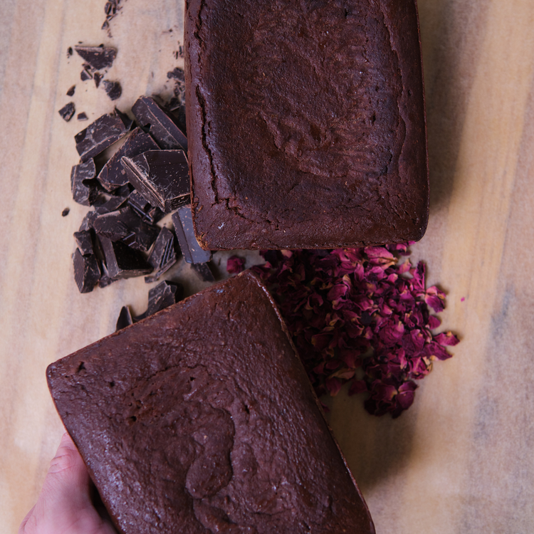 Chocolate Rose Buckwheat Sourdough Bread Loaf