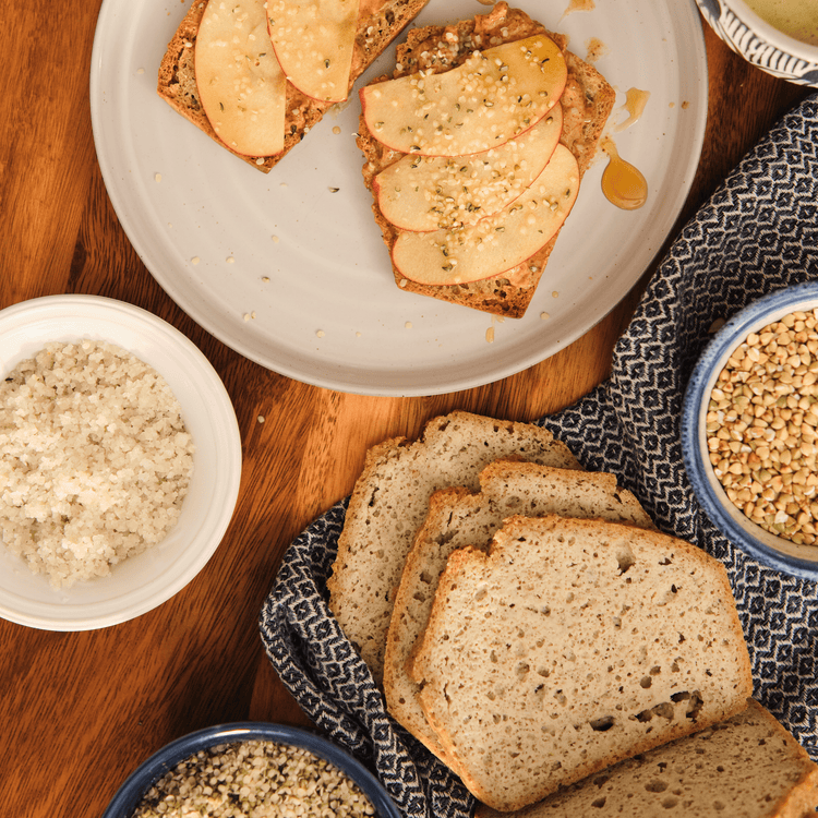 Sprouted Sourdough Buckwheat Bread