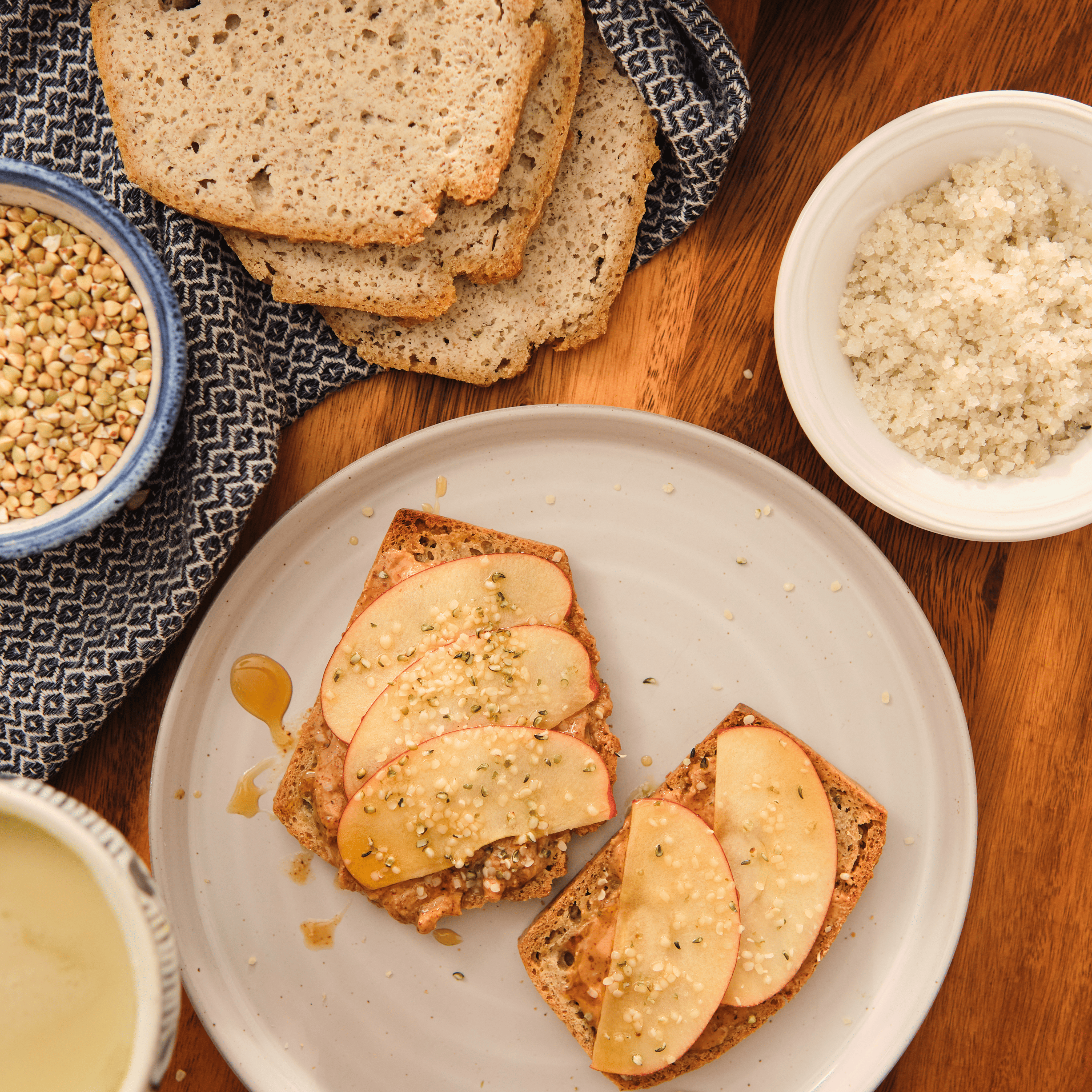 Sprouted Sourdough Buckwheat Bread